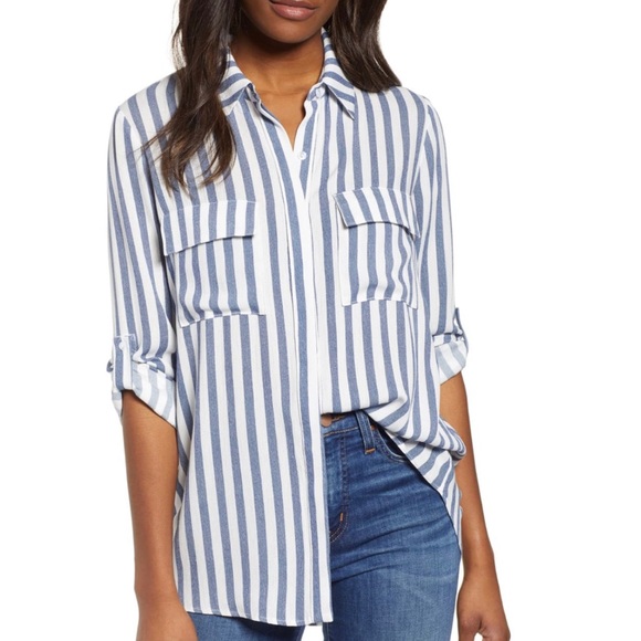Gibson Tops - Scottsdale Oversize Button Down Tunic By GIBSON